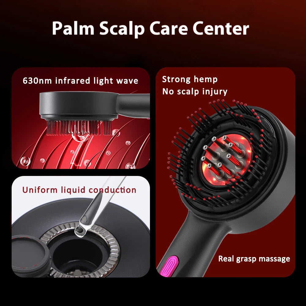 Electric Massage Comb + Hair Essential Oil 30ml
